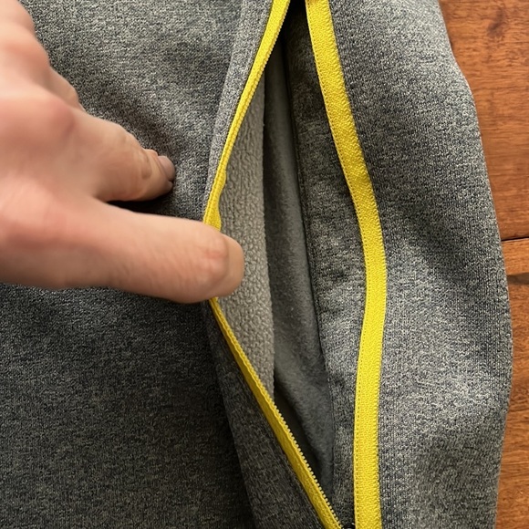 The North Face Zipper Up Hoodie Men Grey Size S Jacket inside Fleece - Picture 8 of 10